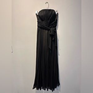 Black strapless dress